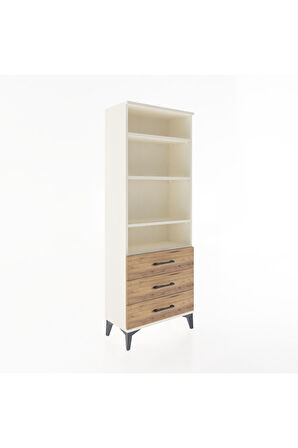 Arges Dolap 4 Raflı 3 Çekmeceli 60x30x163 Aytaşı-Çam