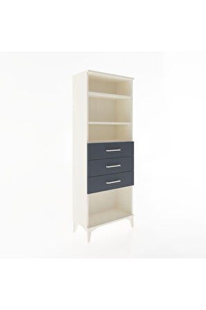 Arges Dolap 3 Raflı 3 Çekmeceli 60x30x163 Aytaşı-Antrasit