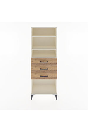 Arges Dolap 3 Raflı 3 Çekmeceli 60x30x163 Aytaşı-Çam