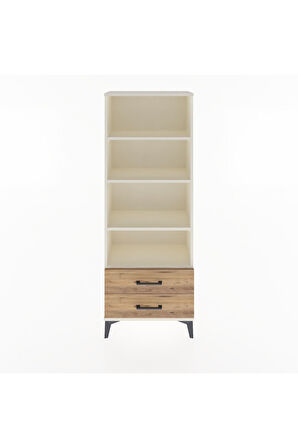 Arges Dolap 4 Raflı 2 Çekmeceli 60x30x163 Aytaşı-Çam