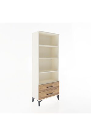 Arges Dolap 4 Raflı 2 Çekmeceli 60x30x163 Aytaşı-Çam