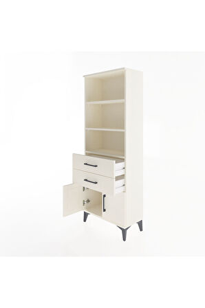 Arges Dolap 3 Raflı 2 Çekmeceli 2 Kapaklı 60x30x163 Aytaşı-Aytaşı