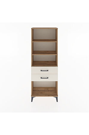 Arges Dolap 3 Raflı 2 Çekmeceli 60x30x163 Çam-Aytaşı