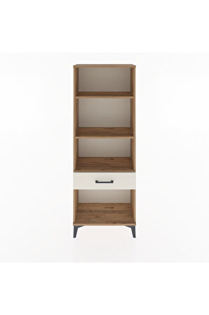 Arges Dolap 3 Raflı Tek Çekmeceli 60x30x163 Çam-Aytaşı