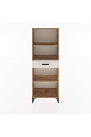 Arges Dolap 3 Raflı Tek Çekmeceli 60x30x163 Çam-Aytaşı