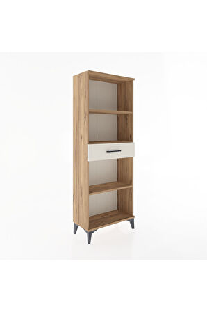 Arges Dolap 3 Raflı Tek Çekmeceli 60x30x163 Çam-Aytaşı