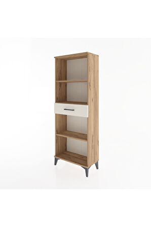 Arges Dolap 3 Raflı Tek Çekmeceli 60x30x163 Çam-Aytaşı