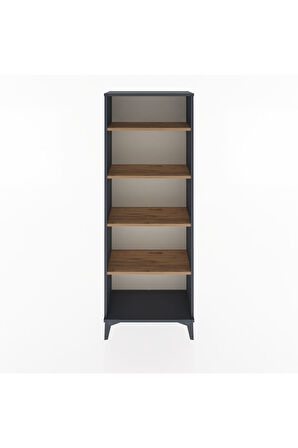 Arges Dolap 4 Raflı 60x30x163 Antrasit-Çam