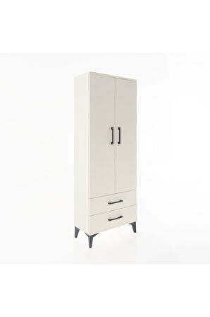 Arges Dolap Tek Raflı 2 Çekmeceli Tek Askılı 60x30x163 Aytaşı-Aytaşı