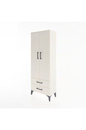 Arges Dolap Tek Raflı 2 Çekmeceli Tek Askılı 60x30x163 Aytaşı-Aytaşı