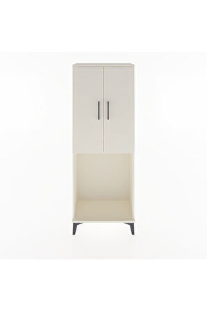 Arges Dolap Tek Raflı 2 Kapaklı Tek Askılı 60x30x163 Aytaşı-Aytaşı