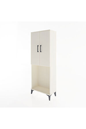Arges Dolap Tek Raflı 2 Kapaklı Tek Askılı 60x30x163 Aytaşı-Aytaşı