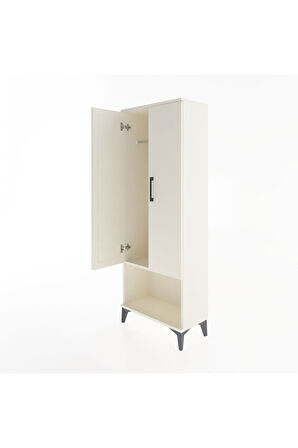 Arges Dolap Tek Raflı 2 Kapaklı Tek Askılı 60x30x163 Aytaşı-Aytaşı