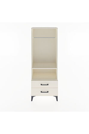 Arges Dolap 2 Raflı 2 Çekmeceli Tek Askılı 60x30x163 Aytaşı-Aytaşı