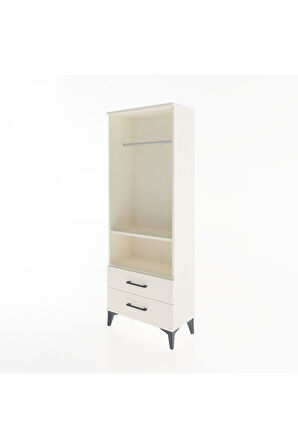 Arges Dolap 2 Raflı 2 Çekmeceli Tek Askılı 60x30x163 Aytaşı-Aytaşı