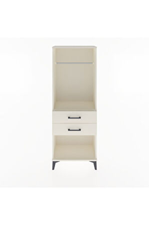 Arges Dolap Tek Raflı 2 Çekmeceli Tek Askılı 60x30x163 Aytaşı-Aytaşı