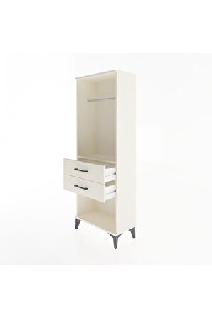 Arges Dolap Tek Raflı 2 Çekmeceli Tek Askılı 60x30x163 Aytaşı-Aytaşı