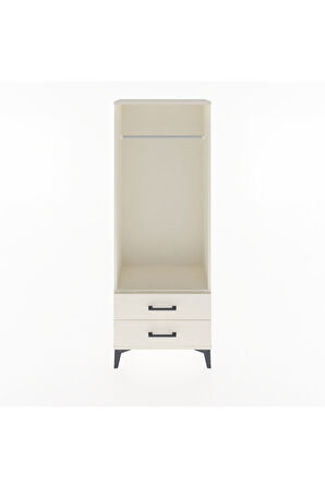 Arges Dolap Tek Raflı 2 Çekmeceli Tek Askılı 60x30x163 Aytaşı-Aytaşı