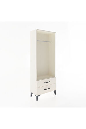 Arges Dolap Tek Raflı 2 Çekmeceli Tek Askılı 60x30x163 Aytaşı-Aytaşı