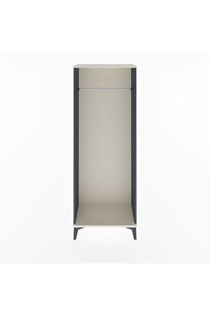 Arges Dolap Kapaklı Tek Askılı 60x30x163 Antrasit-Aytaşı