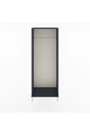 Arges Dolap Kapaklı Tek Askılı 60x30x163 Antrasit-Antrasit