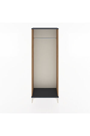 Arges Dolap Kapaklı Tek Askılı 60x30x163 Çam-Antrasit