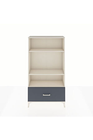Arges Dolap 3 Raflı Tek Çekmeceli 88x30x163 Aytaşı-Antrasit