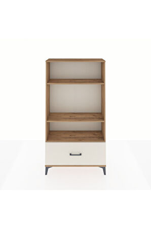 Arges Dolap 3 Raflı Tek Çekmeceli 88x30x163 Çam-Aytaşı