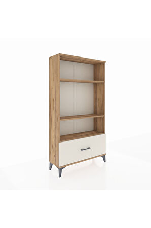 Arges Dolap 3 Raflı Tek Çekmeceli 88x30x163 Çam-Aytaşı
