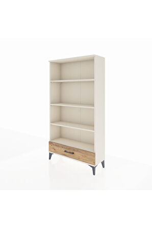 Arges Dolap 4 Raflı Tek Çekmeceli 88x30x163 Aytaşı-Çam