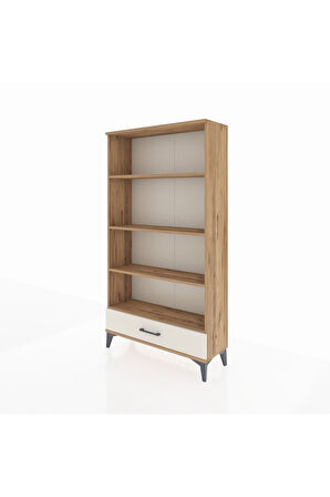 Arges Dolap 4 Raflı Tek Çekmeceli 88x30x163 Çam-Aytaşı