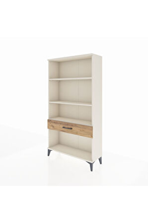 Arges Dolap 3 Raflı Tek Çekmeceli 88x30x163 Aytaşı-Çam