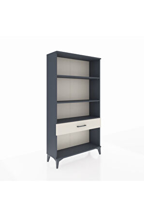 Arges Dolap 3 Raflı Tek Çekmeceli 88x30x163 Antrasit-Aytaşı