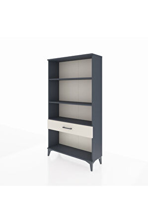 Arges Dolap 3 Raflı Tek Çekmeceli 88x30x163 Antrasit-Aytaşı