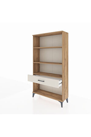 Arges Dolap 3 Raflı Tek Çekmeceli 88x30x163 Çam-Aytaşı