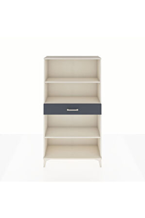 Arges Dolap 3 Raflı Tek Çekmeceli 88x30x163 Aytaşı-Antrasit