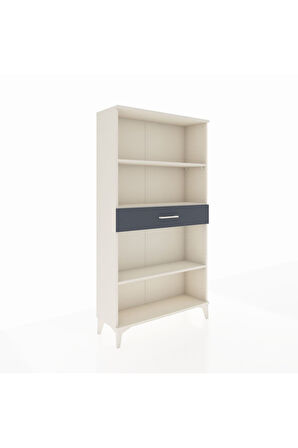 Arges Dolap 3 Raflı Tek Çekmeceli 88x30x163 Aytaşı-Antrasit