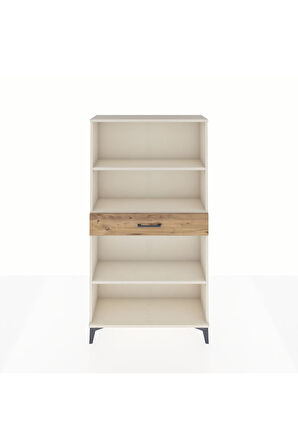 Arges Dolap 3 Raflı Tek Çekmeceli 88x30x163 Aytaşı-Çam