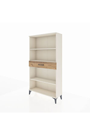 Arges Dolap 3 Raflı Tek Çekmeceli 88x30x163 Aytaşı-Çam