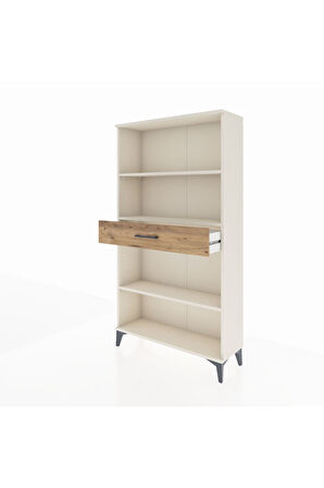 Arges Dolap 3 Raflı Tek Çekmeceli 88x30x163 Aytaşı-Çam