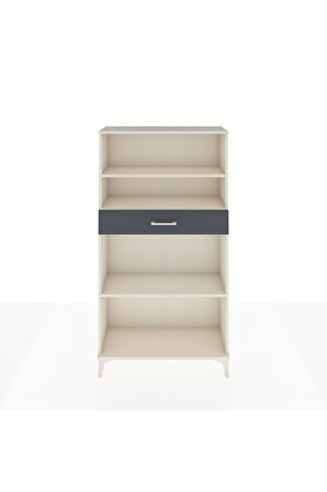 Arges Dolap 3 Raflı Tek Çekmeceli 88x30x163 Aytaşı-Antrasit