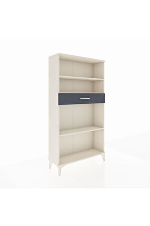 Arges Dolap 3 Raflı Tek Çekmeceli 88x30x163 Aytaşı-Antrasit