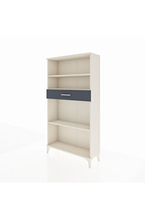 Arges Dolap 3 Raflı Tek Çekmeceli 88x30x163 Aytaşı-Antrasit