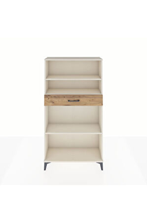 Arges Dolap 3 Raflı Tek Çekmeceli 88x30x163 Aytaşı-Çam