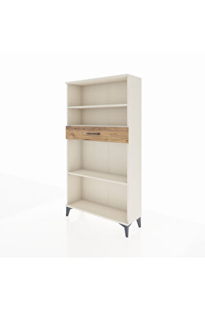 Arges Dolap 3 Raflı Tek Çekmeceli 88x30x163 Aytaşı-Çam