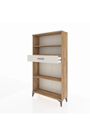 Arges Dolap 3 Raflı Tek Çekmeceli 88x30x163 Çam-Aytaşı