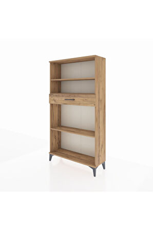 Arges Dolap 3 Raflı Tek Çekmeceli 88x30x163 Çam-Çam