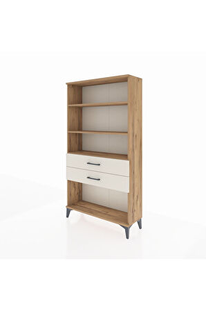 Arges Dolap 3 Raflı 2 Çekmeceli 88x30x163 Çam-Aytaşı