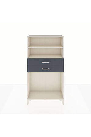Arges Dolap 2 Raflı 2 Çekmeceli 88x30x163 Aytaşı-Antrasit