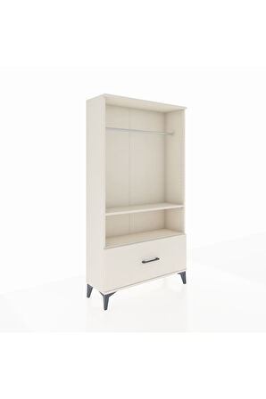 Arges Dolap 2 Raflı Tek Çekmeceli Tek Askılı 88x30x163 Aytaşı-Aytaşı